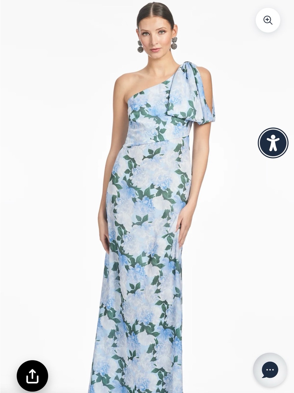 Sachin + Babi Chelsea Gown in Glacial Peonies